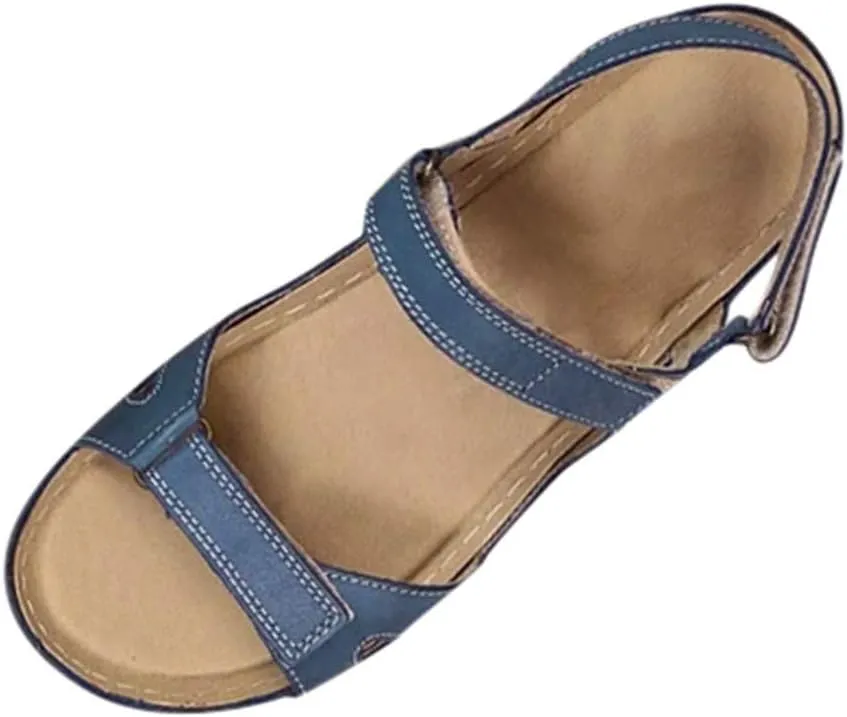 2007 Summer Orthopedic Sandals for Women Orthopedic Correction Leather Comfort Casual Bunion Slippers Shoes Buckle Beach Shoes