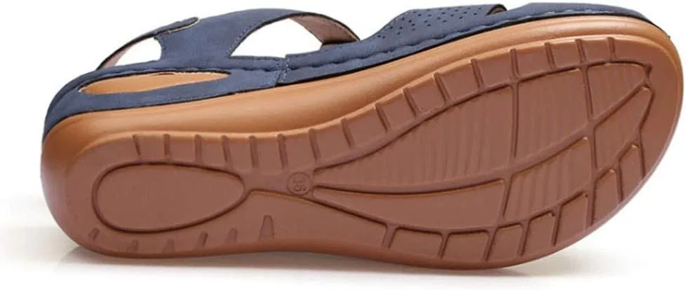 Arch Support Sandals Women's Black Flip Flops Beach Non Slip Sandal Ankle Strap Comfortable Dressy Wedge Arch Support Wedge Shoes for Woman Comfortable Platform Sandalia Ortopedica De Mujer