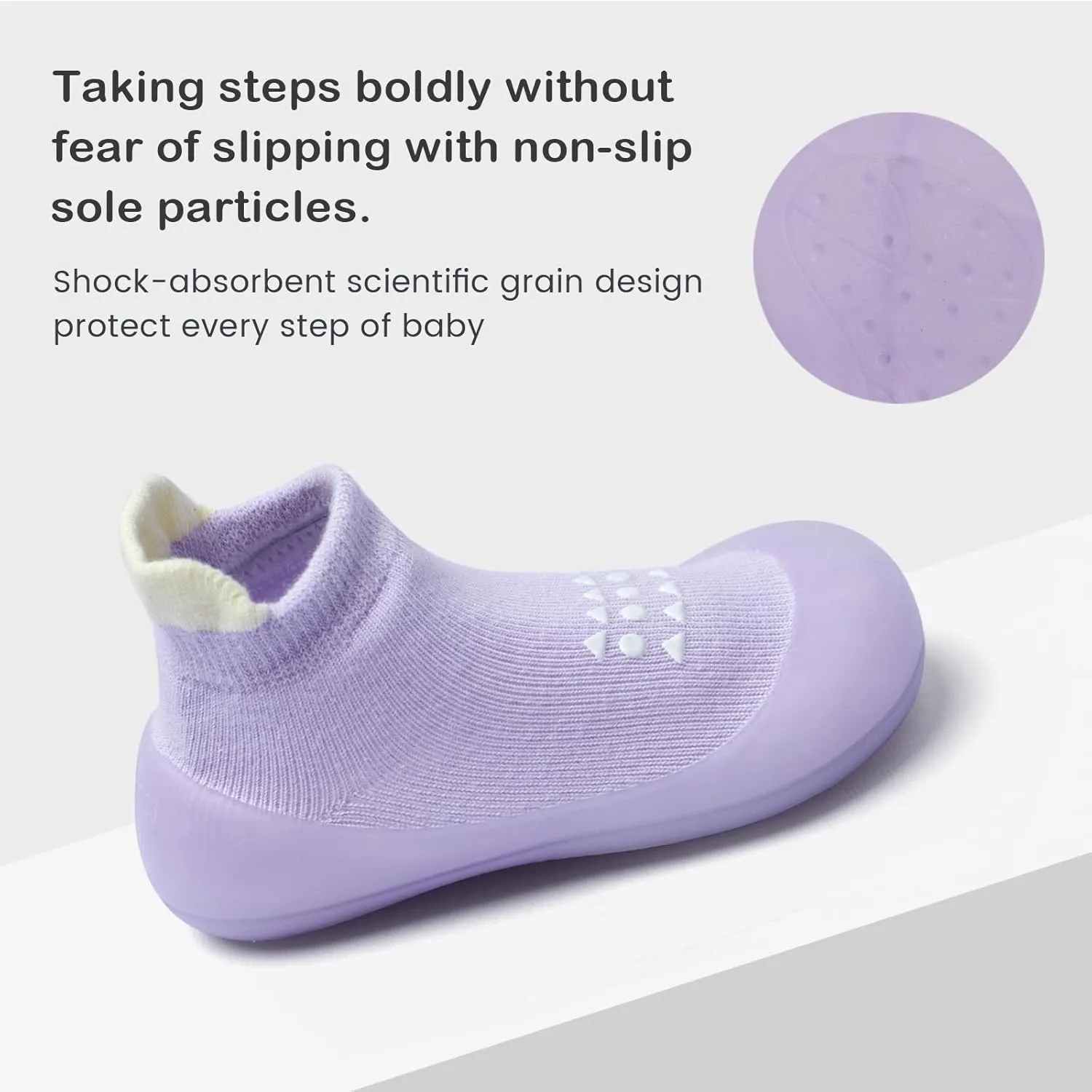 Baby Sock Shoes Baby Walking Shoes Infant Non-Slip Breathable Slippers with Soft Rubber Sole Baby Boys Girls Sneakers