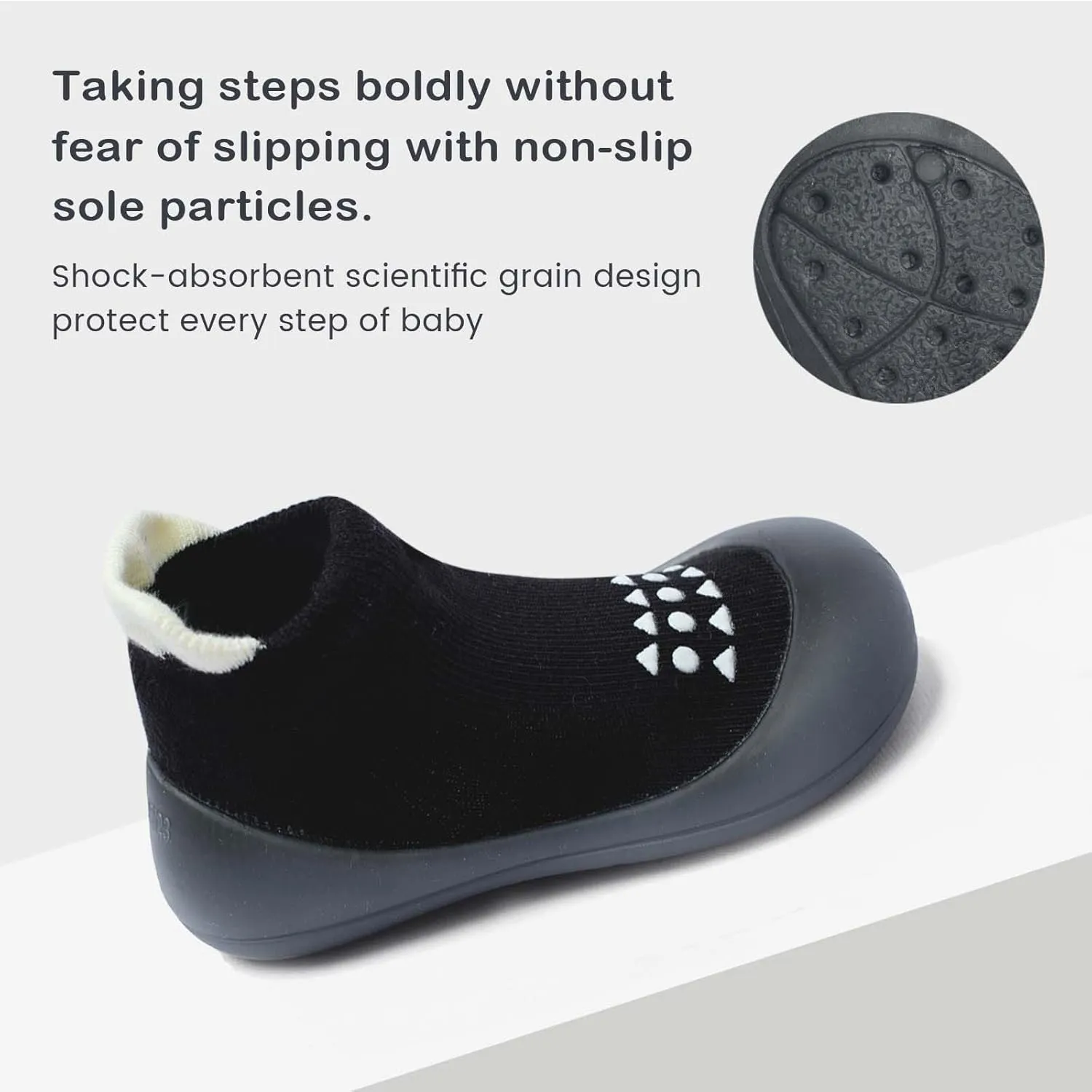 Baby Sock Shoes Baby Walking Shoes Infant Non-Slip Breathable Slippers with Soft Rubber Sole Baby Boys Girls Sneakers