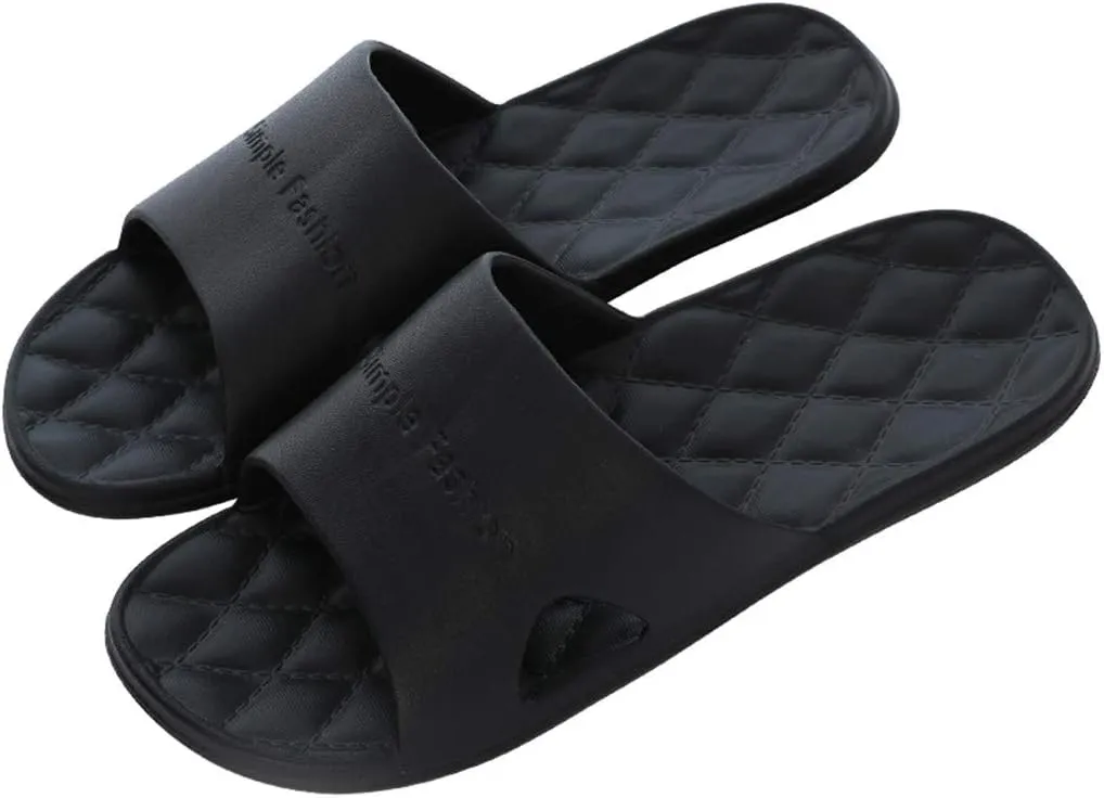 Bathroom Slippers Men Shower Shoes Women Mens Slides Womens Slides Gym Drainage Hole Lightweight Slippers