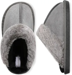 Besroad Kids Slippers Girls Boys Fuzzy House Slippers Warm Memory Foam House Shoes Soft Plush Bedroom Slippers Slides Indoor Outdoor