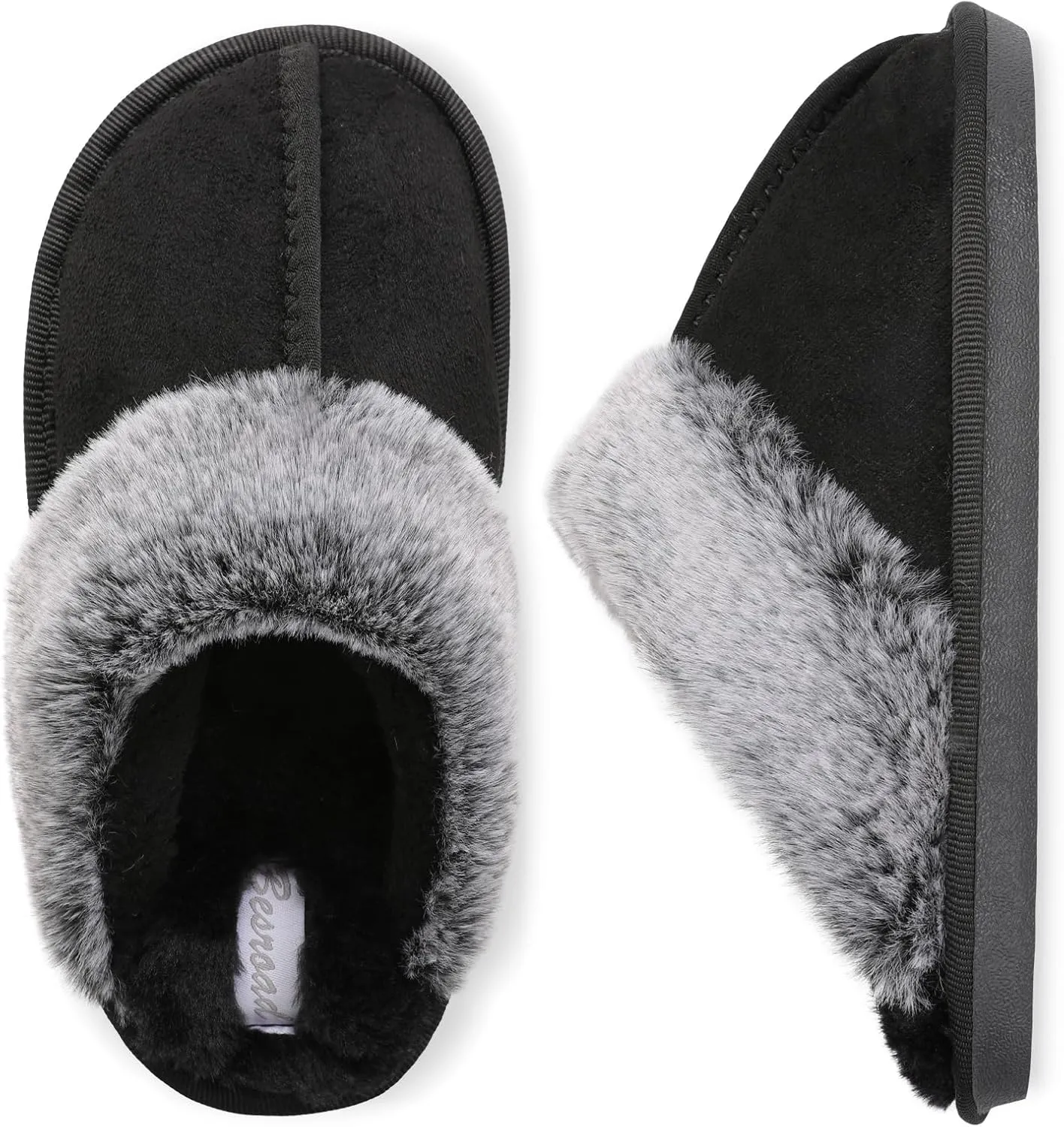 Besroad Kids Slippers Girls Boys Fuzzy House Slippers Warm Memory Foam House Shoes Soft Plush Bedroom Slippers Slides Indoor Outdoor