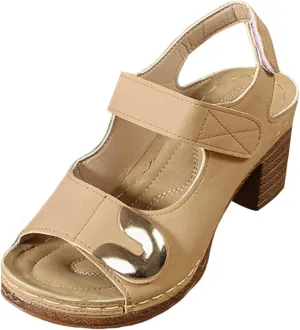 Chunky Block Heeled Sandals for Women Dressy Arch Support Ankle Strap Wedge Sandals Summer Open Toe Sandal Hollow Out Open Toe Low Heel Breathable Shoes Vacation Beach Shoes