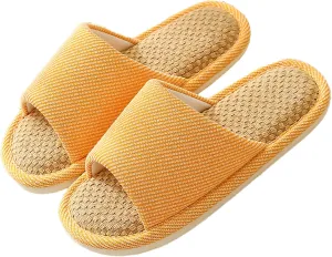 Cloth Slippers Linen Slippers - Breathable, Anti-Slip, Easy to Clean - Summer Silent Slippers for Women and Men