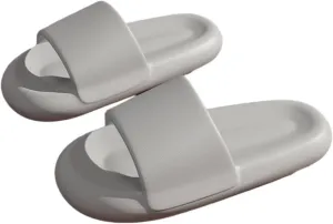 Crazy Lady Man’s House Indoor & Outdoor Slippers Anti-Slip Massage Shower Spa Bath Pool Gym Slides Flip Flop Open Toe Comfortable Soft Sandals Casual Shoes Light Weight EVA Platform