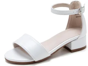 ESTINE Flower Girls Sandals Dress Shoes Wedding Party Low Heel Mary Jane Princess Flats for Little Girl/Kids