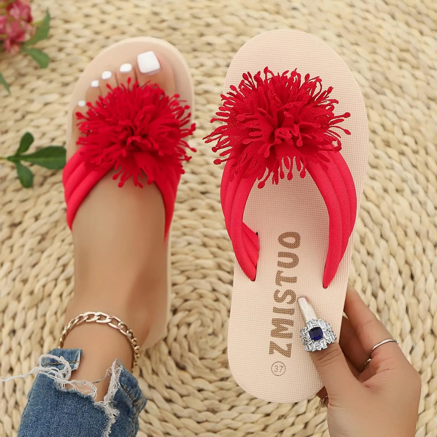 Flip Flops for Women with Arch Support Comfort Walking Summer Beach Thong Sandals Casual Slippers Indoor Outdoor