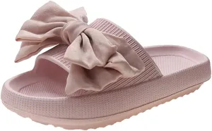 Flower Cloud Sliders for Women Non-Slip Bath Slippers House Quick Drying Slides Pillow Slipper Open Toe Soft Sandals Pink Yellow White Black