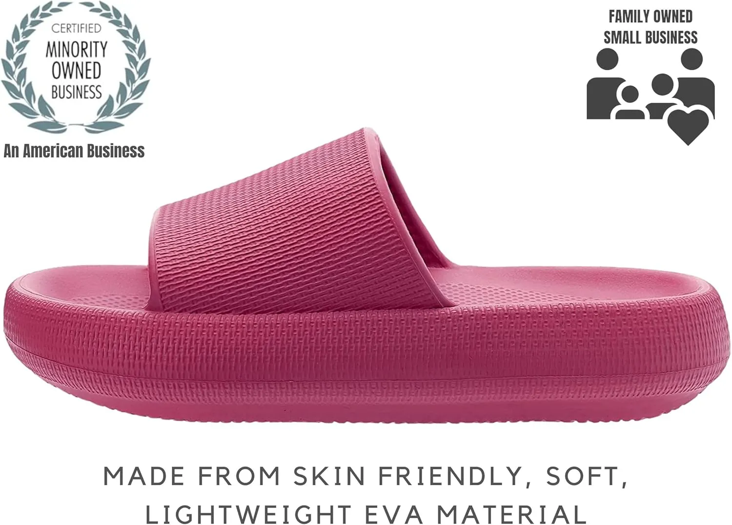 Genuine Pillow Slippers for Women and Men | House Slides Shower Sandals | Extremely Comfy | Cushioned Thick Sole | Cloud Slides | Lightweight Non-Slip Easy to Clean
