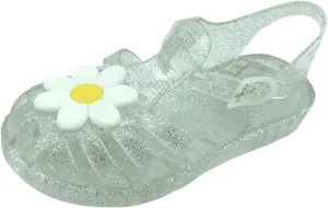 Girls Kids Jelly Soft Sandals Flower P𝐞ep Toe Adjusted Strap Summer Water Shoes Baby Toddler Shower Funny Sandals