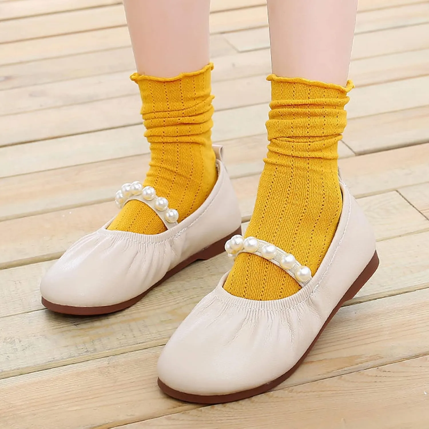 Girls Kids Leather Soft Sandals Dress Dance Loafers Beaded Strap Summer Casual Shoes Baby Toddler Ankle Closed Toe Shoes