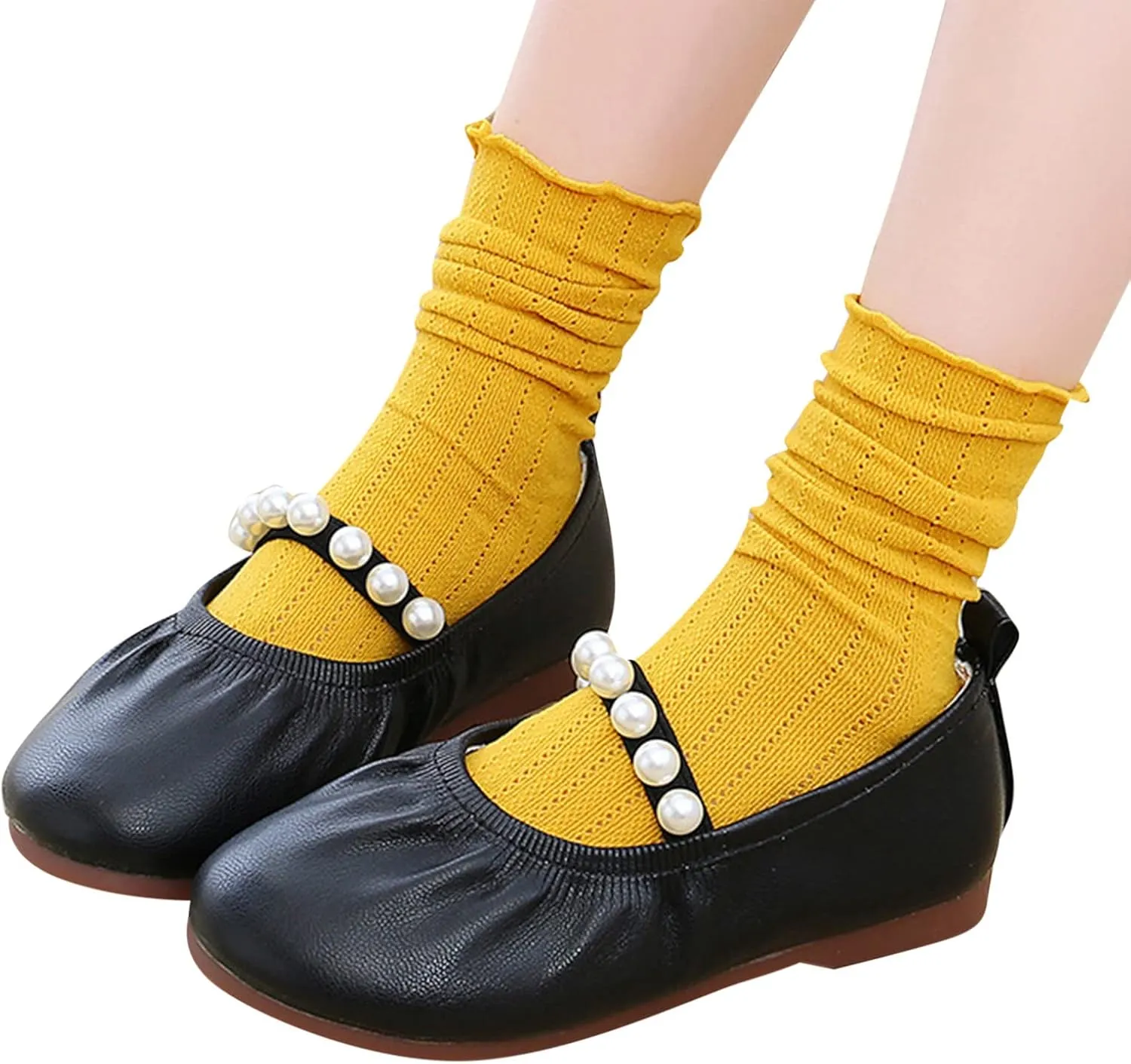 Girls Kids Leather Soft Sandals Dress Dance Loafers Beaded Strap Summer Casual Shoes Baby Toddler Ankle Closed Toe Shoes