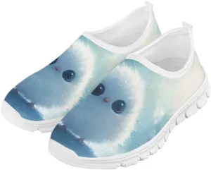Girls Mesh Slip On Shoes Boys Casual Sneakers