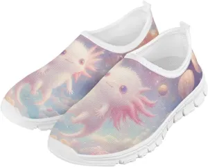 Girls Mesh Slip On Shoes Boys Casual Sneakers