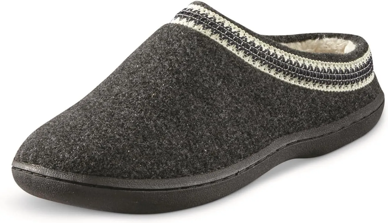 Guide Gear Womens Wool Clog House Slippers, Indoor and Outdoor, Ladies Bedroom Slippers