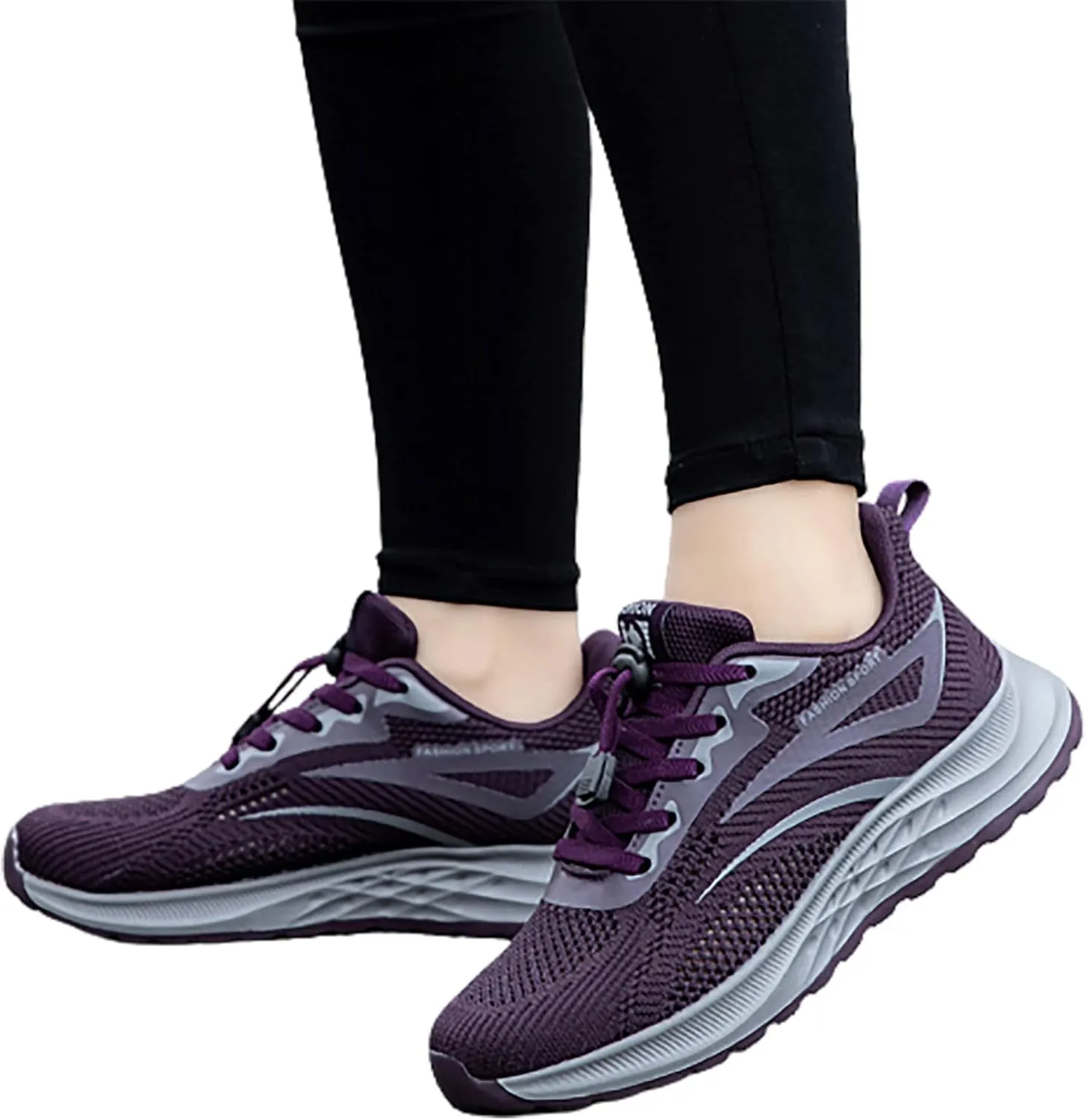 Gym Shoes for Women Workout Zapatos Deportivos para Hacer Ejercicio Mujer Women's Walking Shoes Sock Sneakers Black High Top Sneakers for Women Zipper Black Tennis Shoes for Women Arch Support