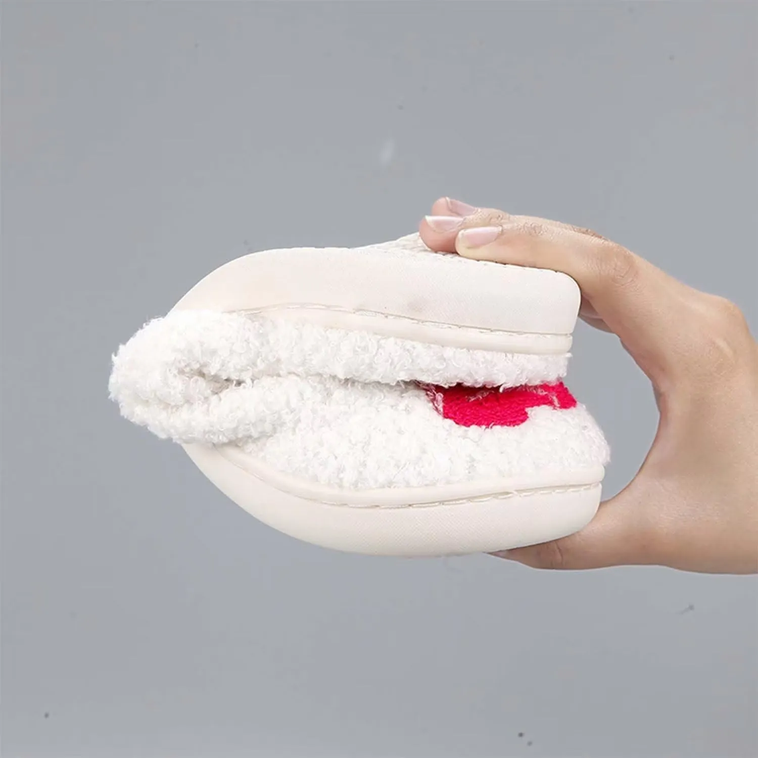 Happy rainbow slippers comfortable house slippers strawberry clouds plush slippers retro female cowboy boots cowboy hat slippers cactus cute furry winter indoor outdoor warm slippers