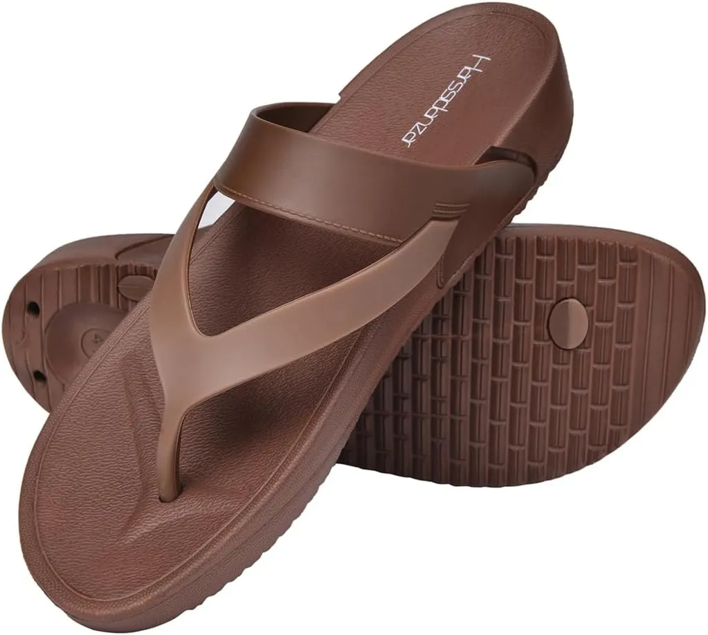 Harssidanzar Womens Flip Flops, Sandals for Women, Outdoor Soft Sandals for Summer Beach, HL203US