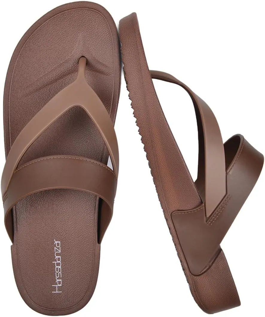 Harssidanzar Womens Flip Flops, Sandals for Women, Outdoor Soft Sandals for Summer Beach, HL203US