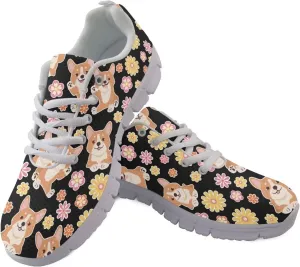 HUGS IDEA Cat Eyes Pattern Cute Women's Casual Sneakers Comfort Running Shoes