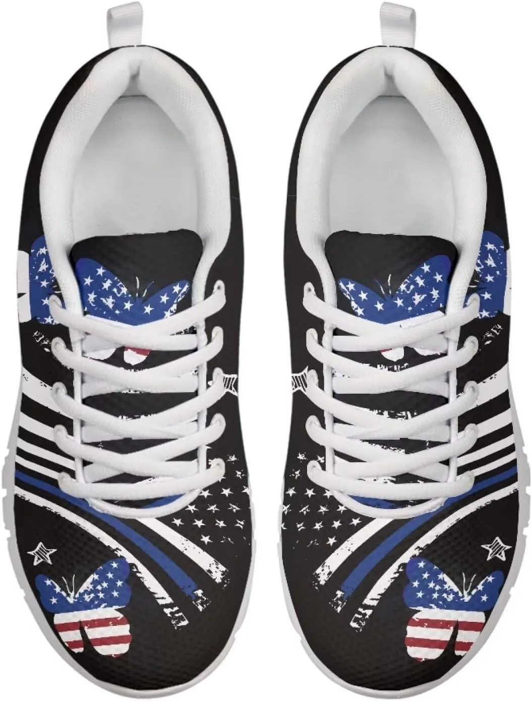 HUGS IDEA Cat Eyes Pattern Cute Women's Casual Sneakers Comfort Running Shoes