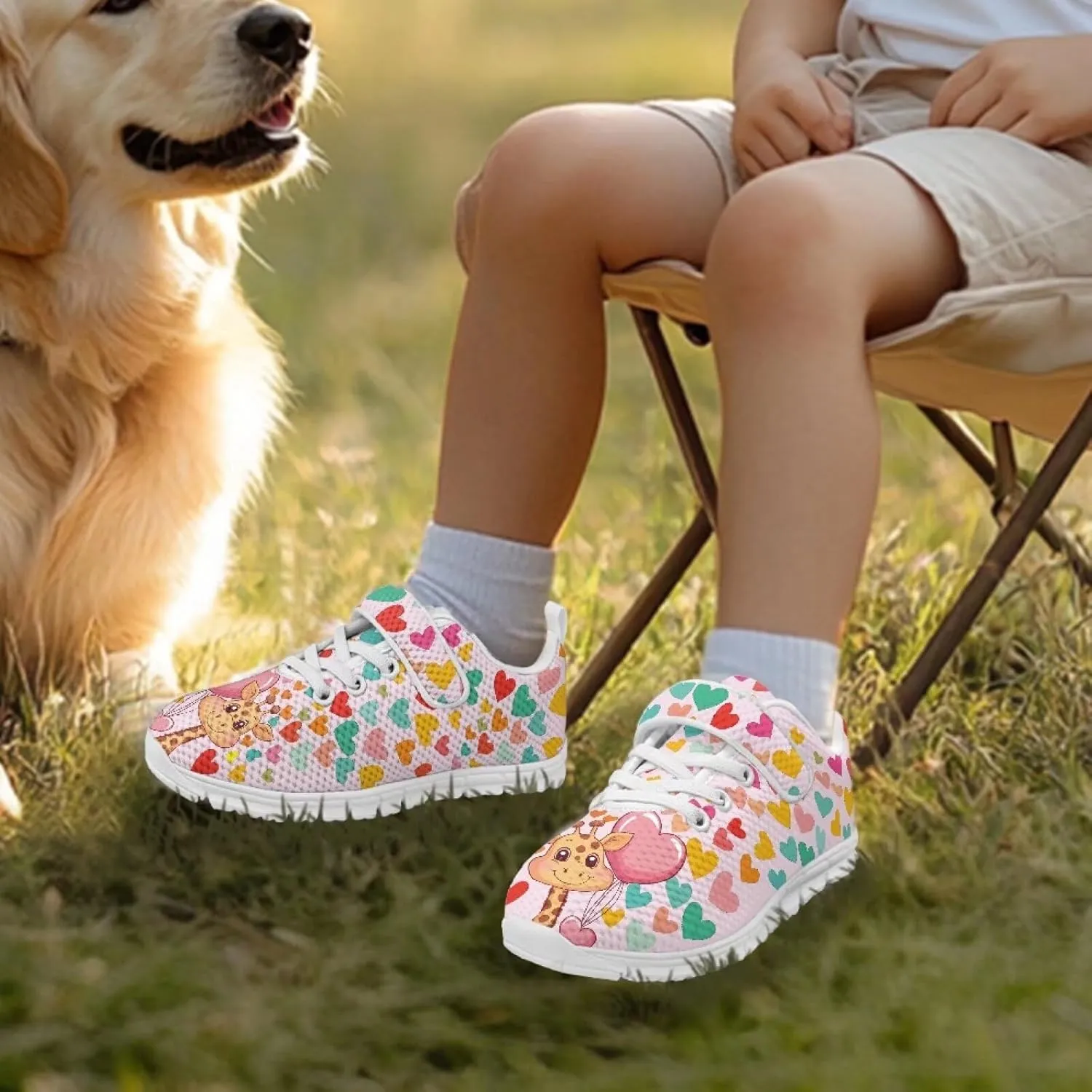 Kids Athletic Sneakers for Girls Boys Slip On Shoes