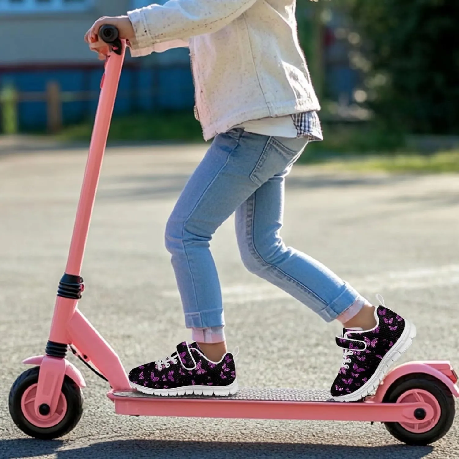 Kids Athletic Sneakers for Girls Boys Slip On Shoes