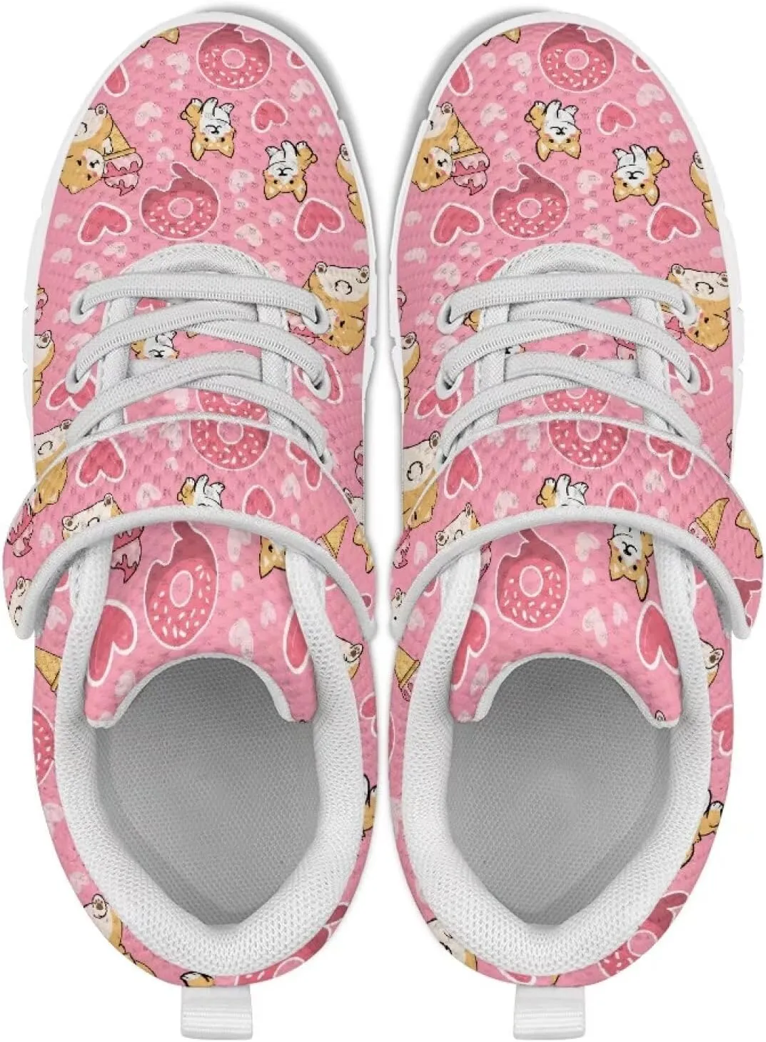 Kids Athletic Sneakers for Girls Boys Slip On Shoes