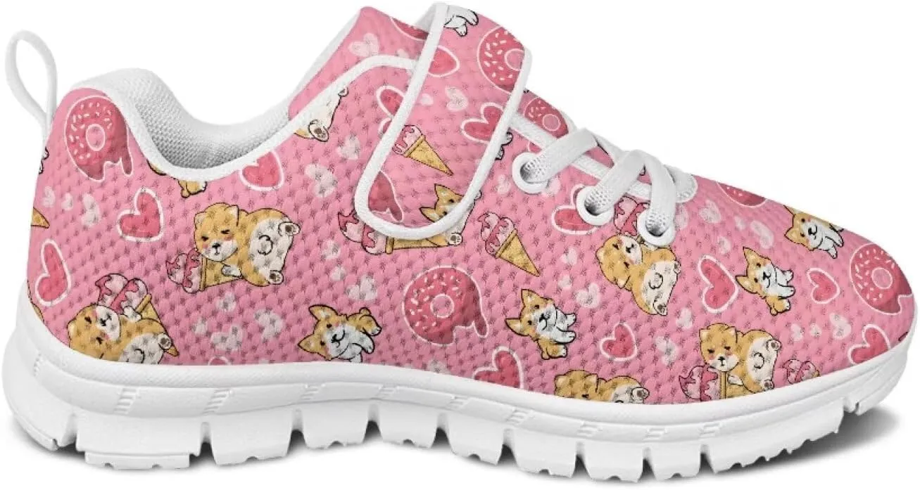 Kids Athletic Sneakers for Girls Boys Slip On Shoes