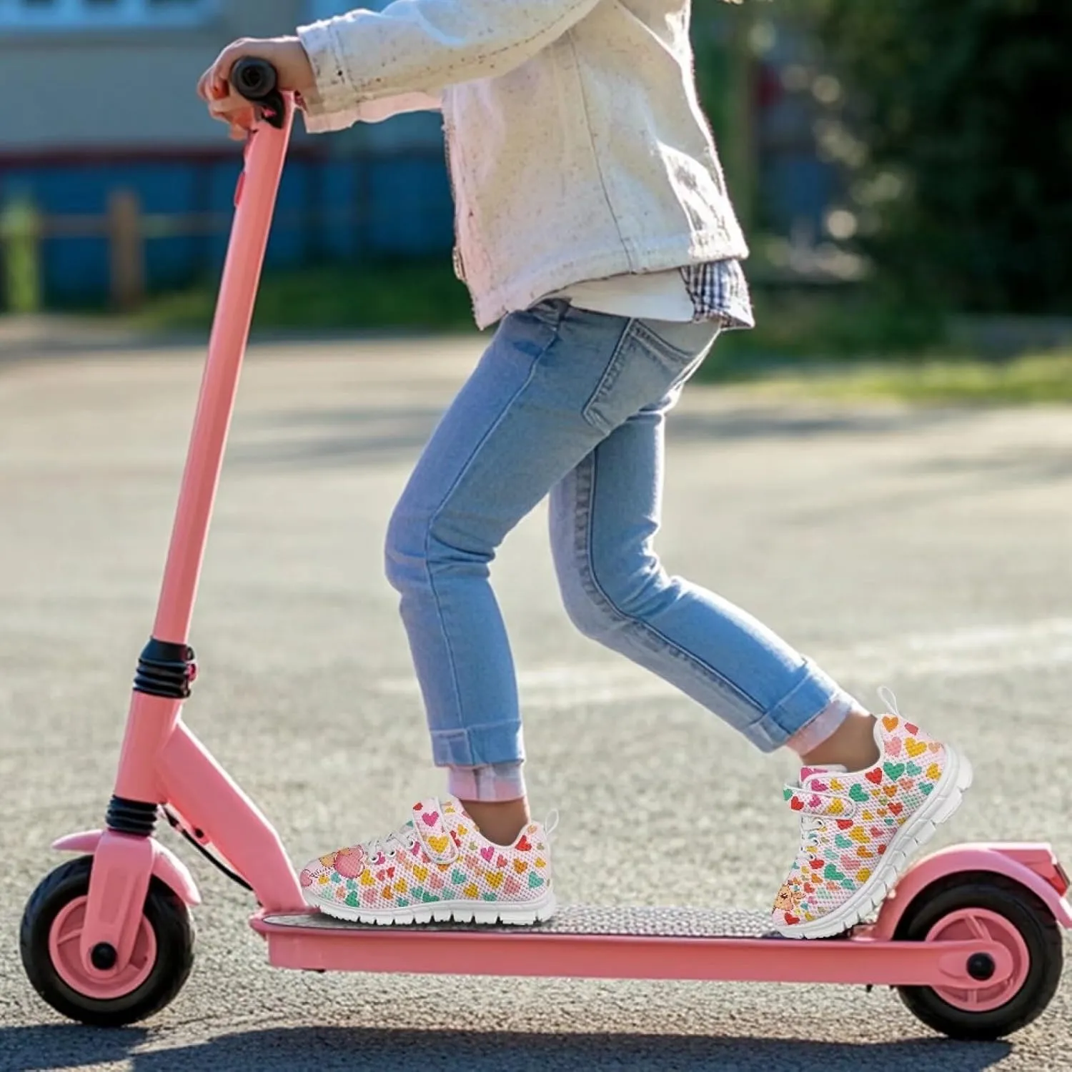 Kids Athletic Sneakers for Girls Boys Slip On Shoes