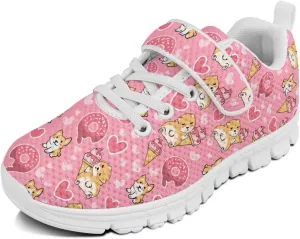 Kids Athletic Sneakers for Girls Boys Slip On Shoes