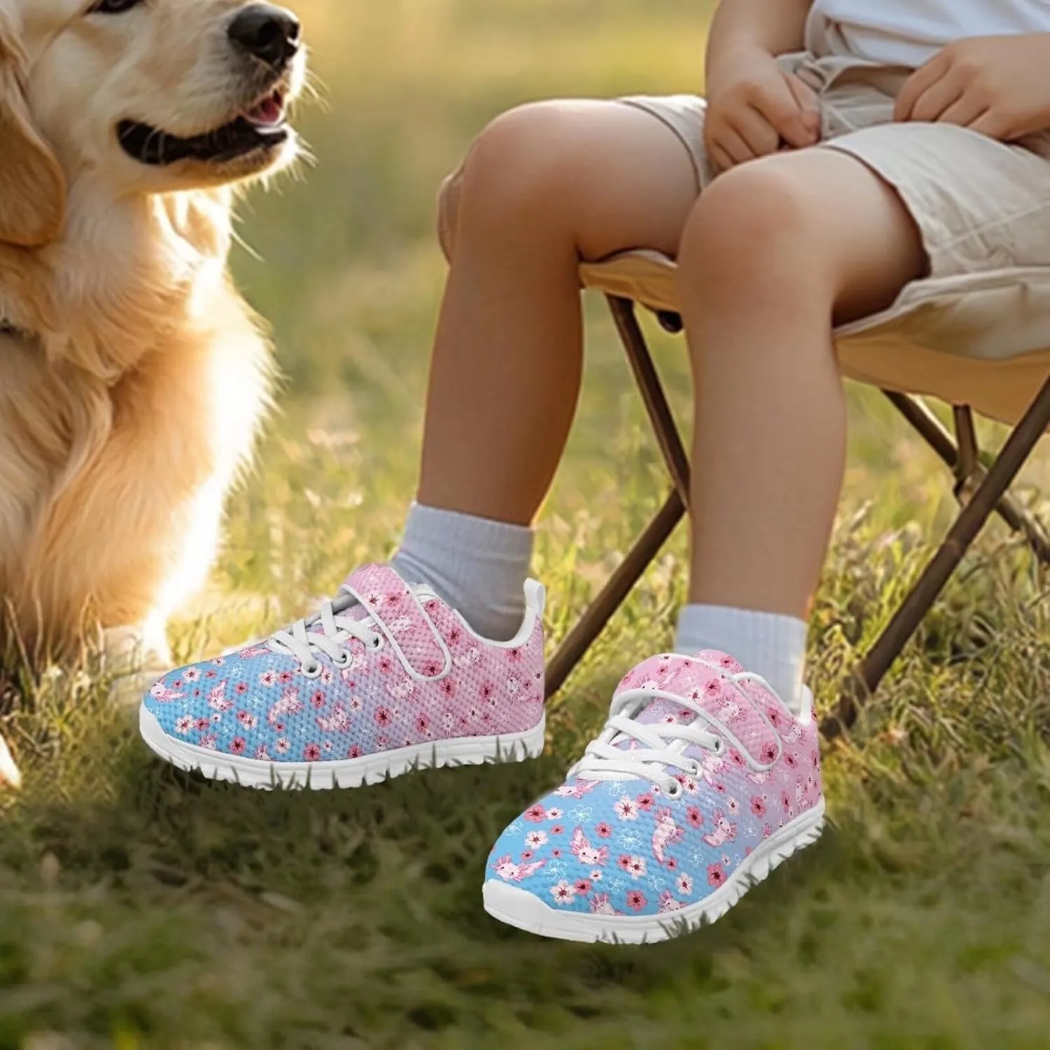 Kids Athletic Sneakers for Girls Boys Slip On Shoes