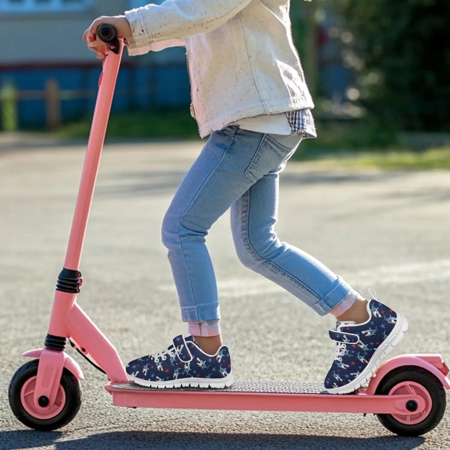 Kids Athletic Sneakers for Girls Boys Slip On Shoes