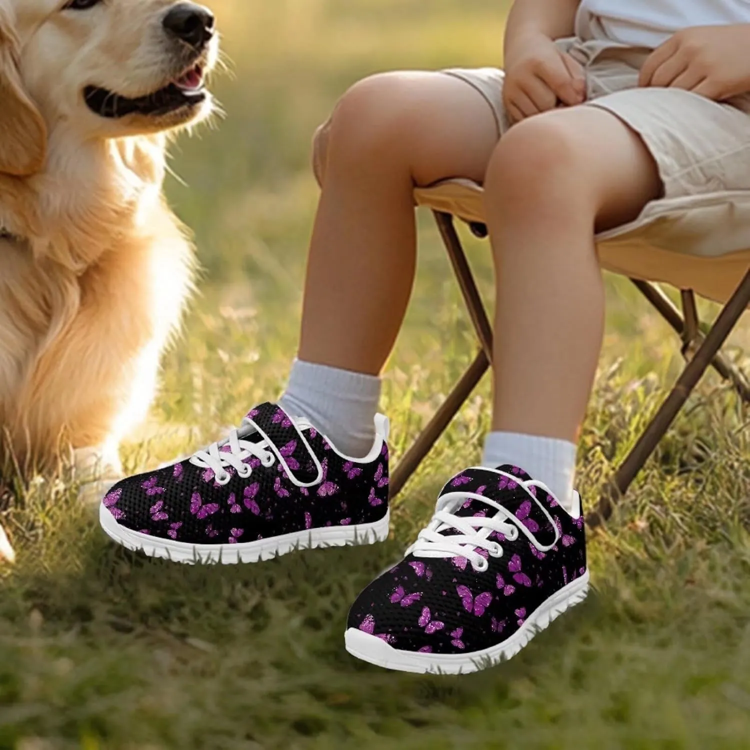 Kids Athletic Sneakers for Girls Boys Slip On Shoes