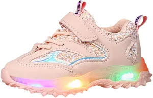 Kids Light Up Shoes for Girls Boys Flash Non Slip Soft Sole Sneakers for Birthday Thanksgiving Girls Shoe Size 12