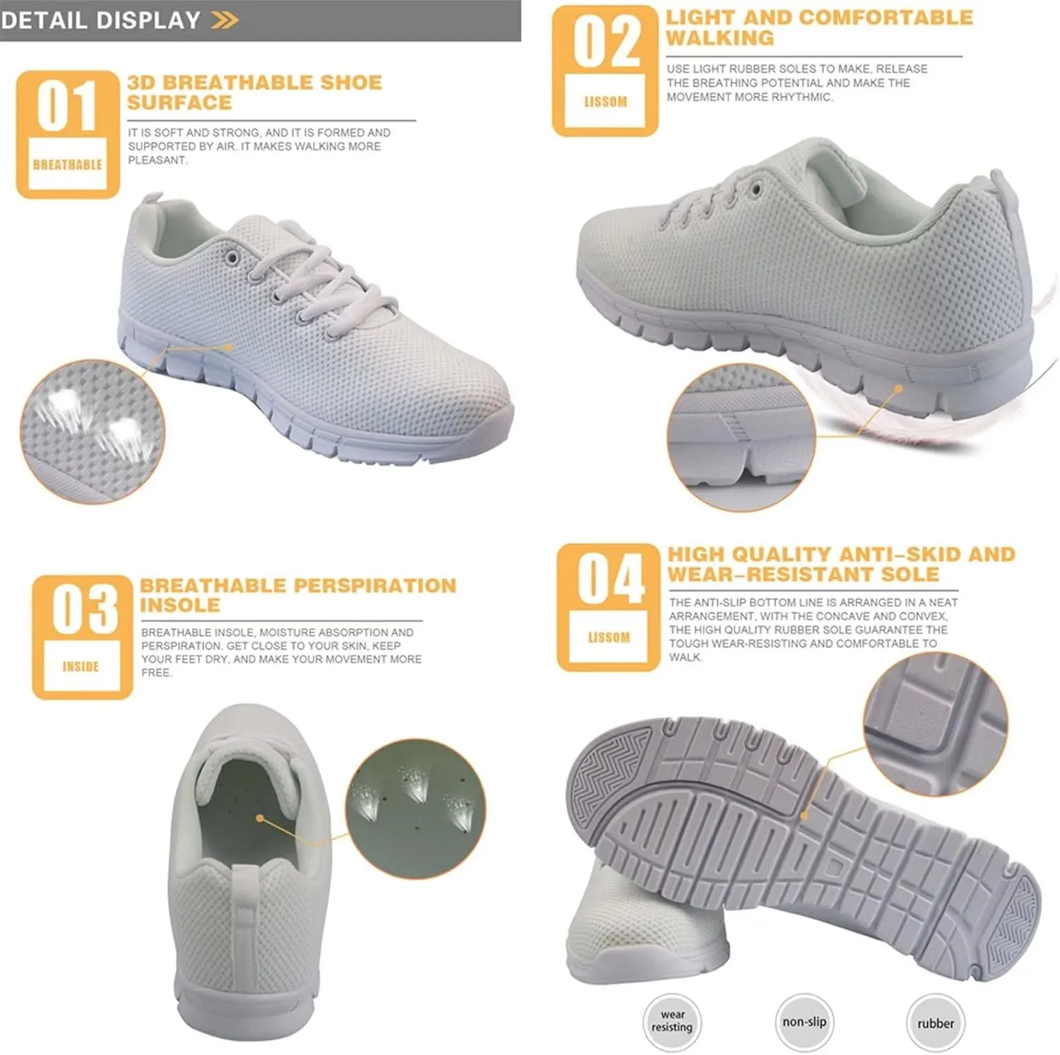 Kids Sneakers for Little Big Girls Boys Walking Running Shoes Size 11-3