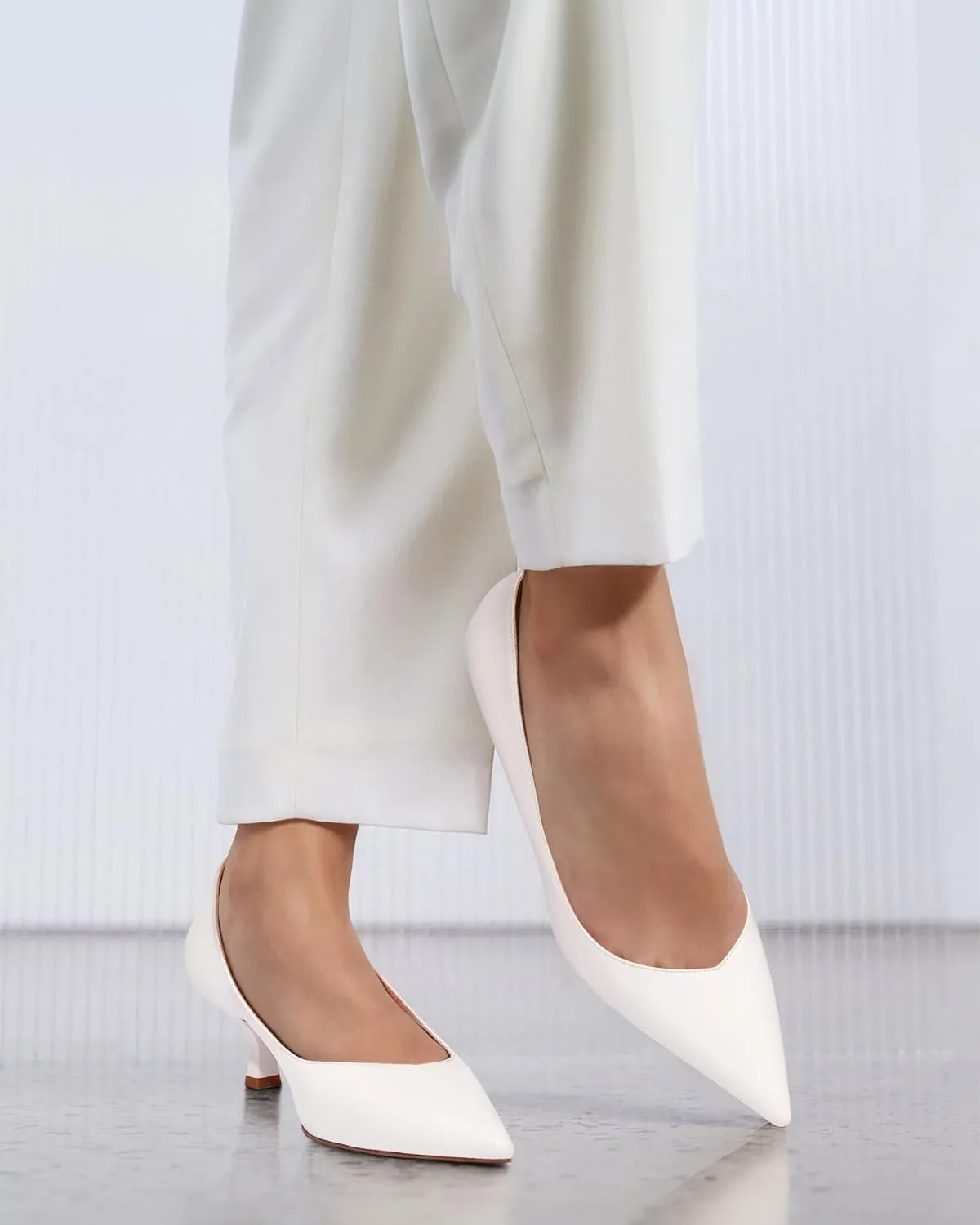 Kitten Heels for Women Pumps Closed Pointed Toe Heels 2 in Low Heels Comfy Formal Work Pumps