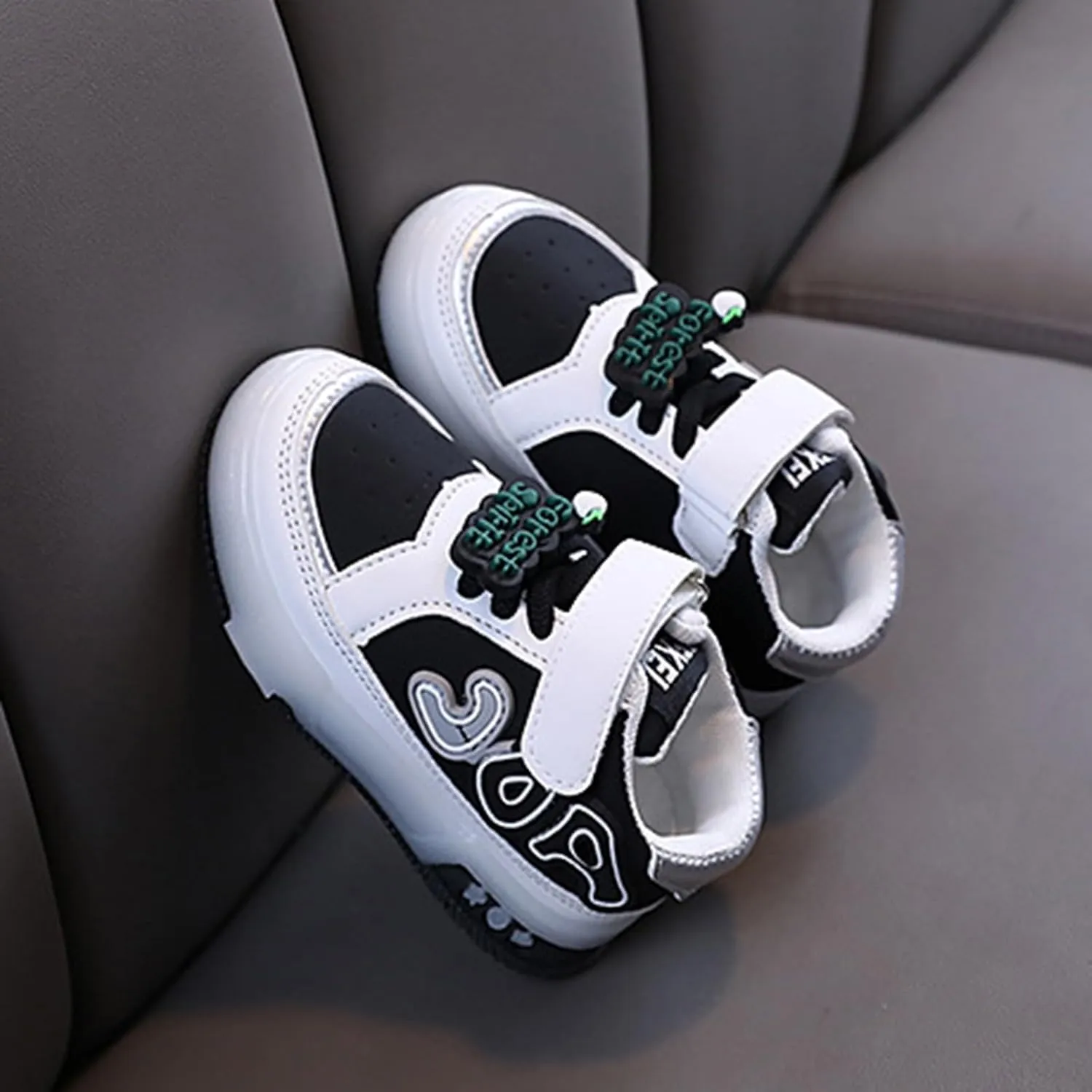 Led Light Up Sneaker for Toddler Baby Infant Newborn Outdoor First Walking Sport Shoes Girls Boys Slip On Cozy Shoes
