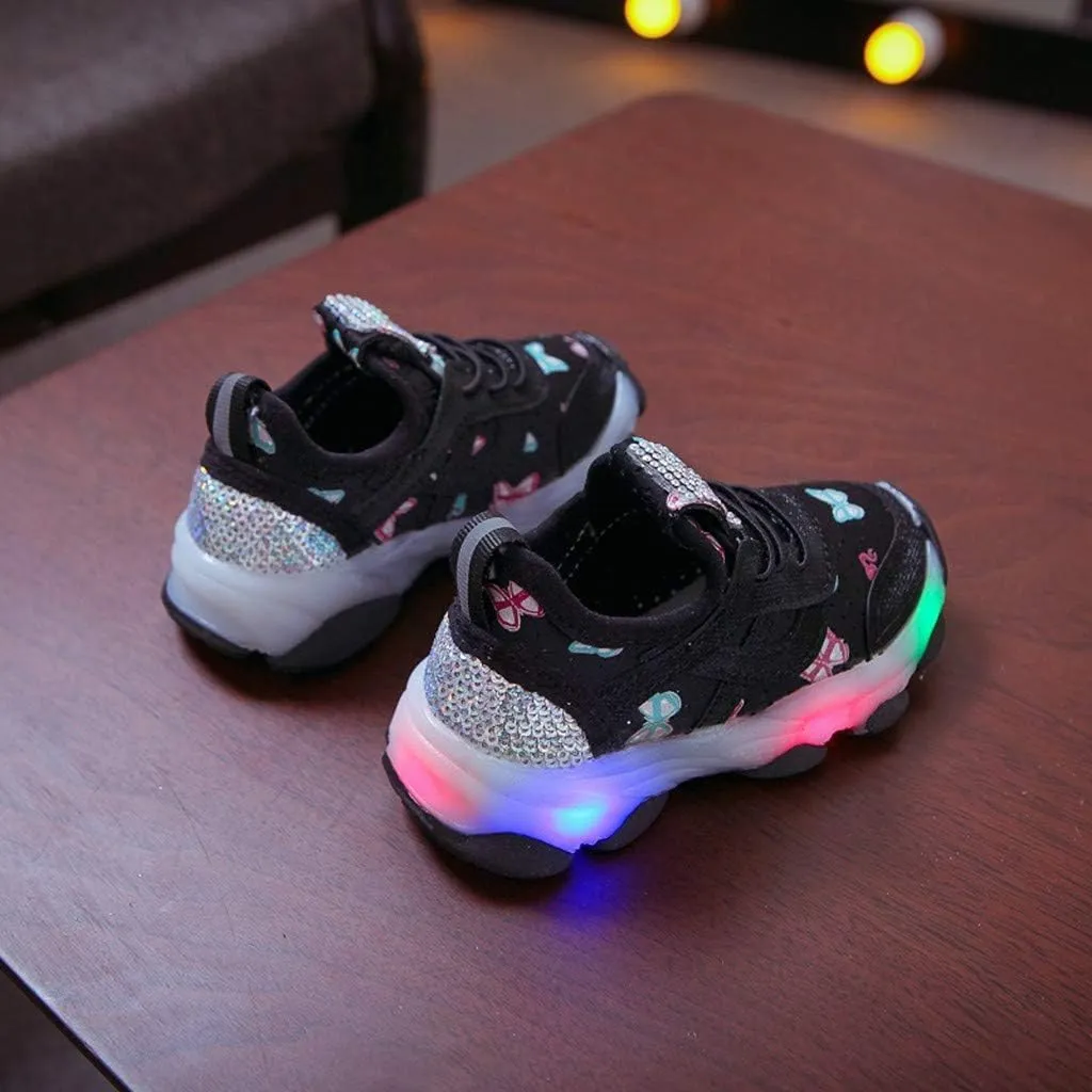 Light Up Shoes Boys Girls Kids Breathable Cute Fashion Flashing Sneaker Athletic Running First Walking Shoes 9 Toddler Boots