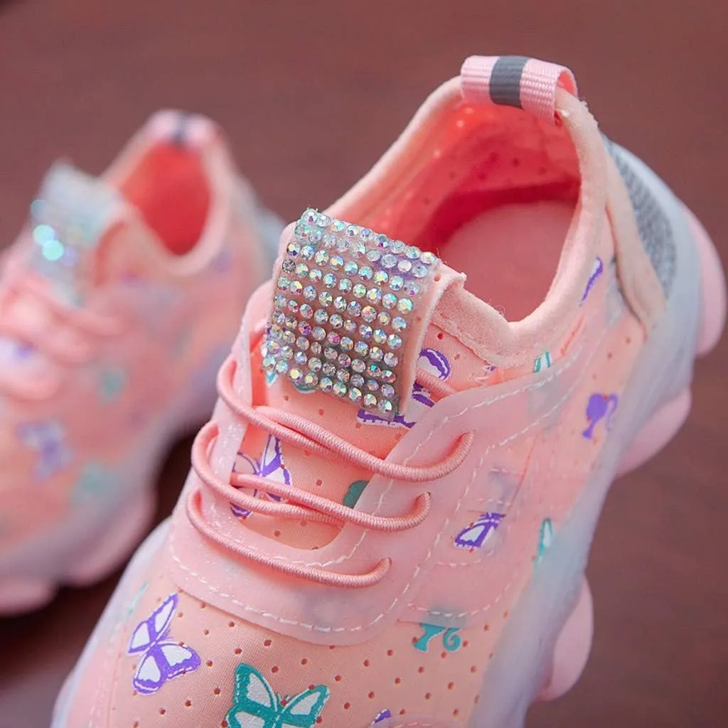 Light Up Shoes Boys Girls Kids Breathable Cute Fashion Flashing Sneaker Athletic Running First Walking Shoes 9 Toddler Boots