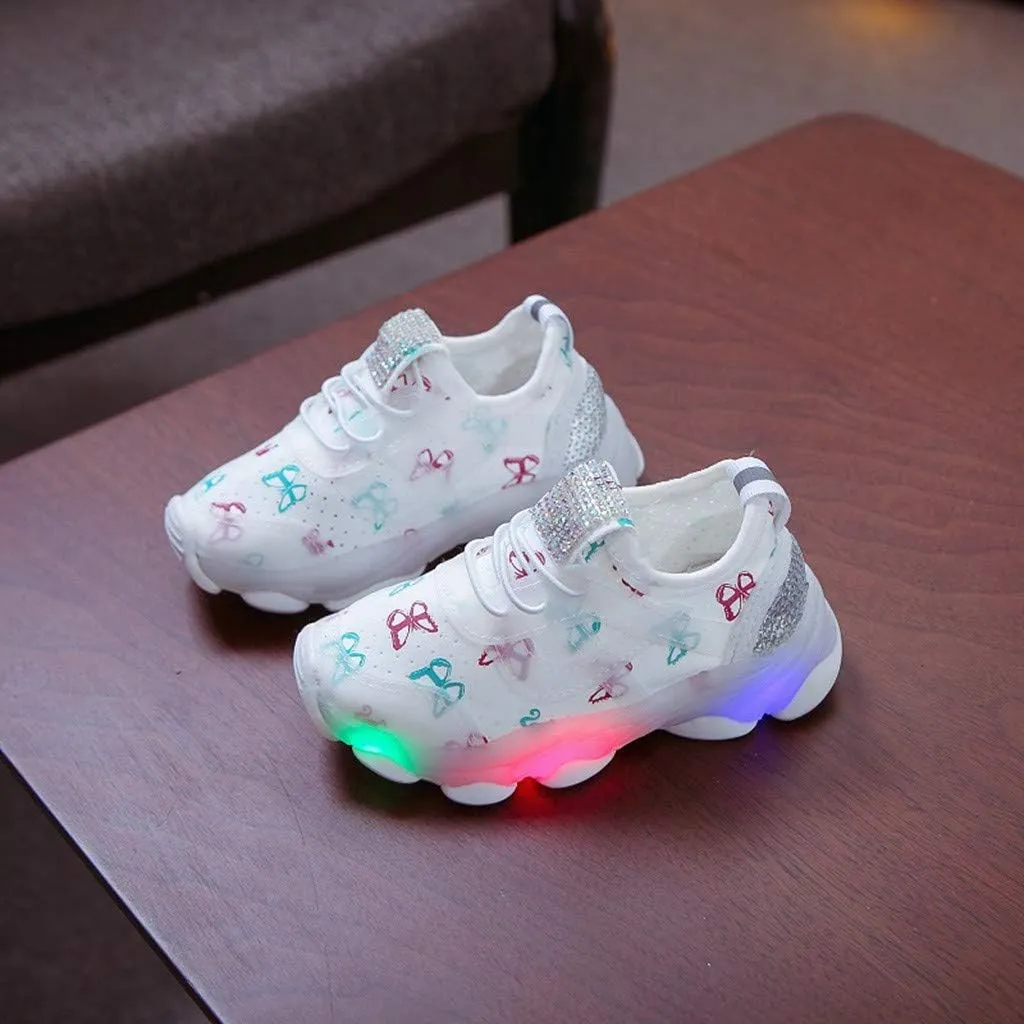Light Up Shoes Boys Girls Kids Breathable Cute Fashion Flashing Sneaker Athletic Running First Walking Shoes 9 Toddler Boots