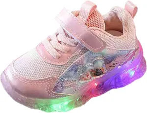 Light Up Shoes for Girls, Toddler Cute Fashion Flashing Running Athletic Sneakers Lightweight Glowing Tennis Trainer