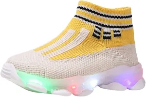 Light Up Shoes Toddler Mesh Lightweight Flashing Breathable Soft Sole Walking Sock Sneakers for Baby Sandals Women