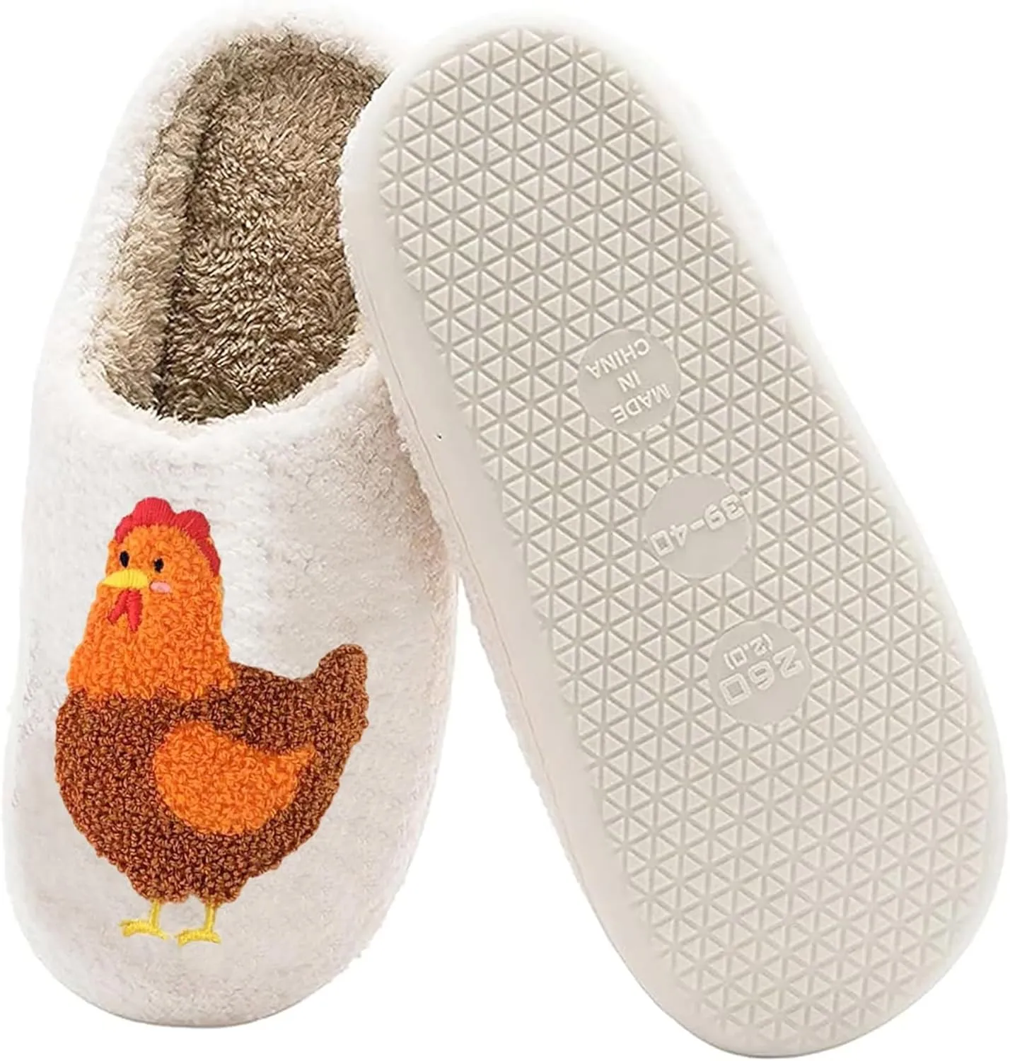 LNERIP Slippers Winter Womens Mens Fluffy Plush Slippers Animals Cute Cartoon House Slippers Cuddly Warm Shoes Indoor Outdoor Girls Women