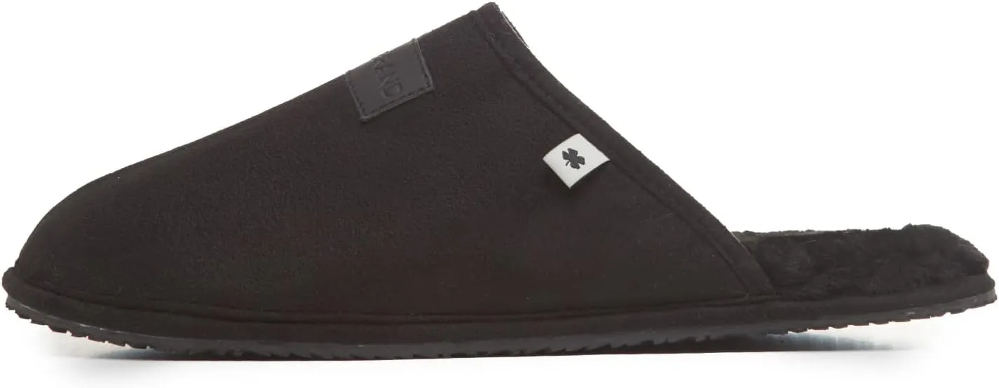 Lucky Brand Micro-Suede Scuff Indoor Slippers for Men with Plush Lining