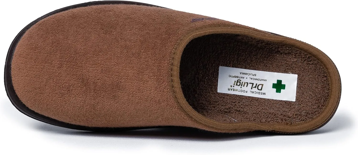 Medical Slippers for Women - Memory Foam Shoes Indoor Outdoor Italian Cotton - Made in EU - Relieves Pressure, Improves Peripheral Blood Circulation