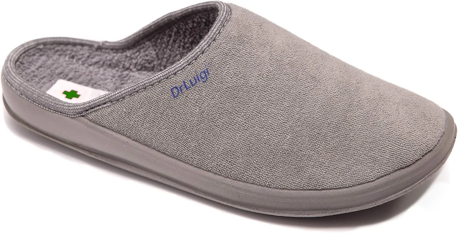 Medical Slippers for Women - Memory Foam Shoes Indoor Outdoor Italian Cotton - Made in EU - Relieves Pressure, Improves Peripheral Blood Circulation