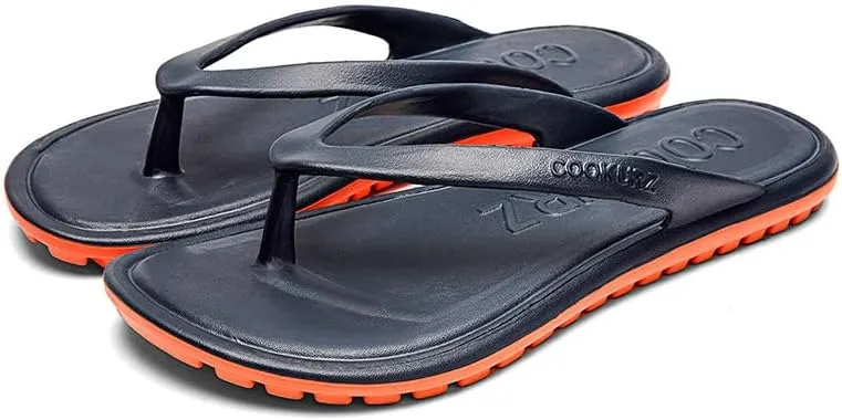 Men Shower Pool Flip Flops Fast Dry Anti Slip EVA Soft Slippers Shoes Slides for Bedroom Pool College Dorm Gym Beach Sandals