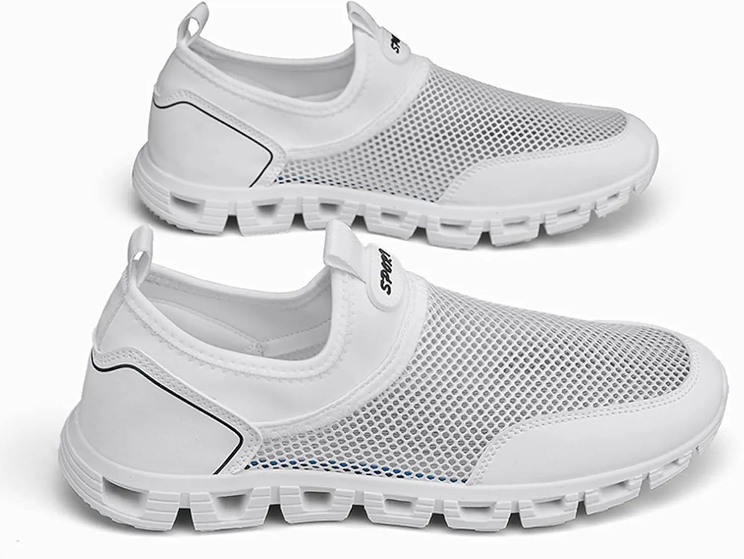Men Sports Shoes Fashionable Simple and Solid Color New Pattern Summer Mesh Hollowed Out Breathable Mens Sneaker